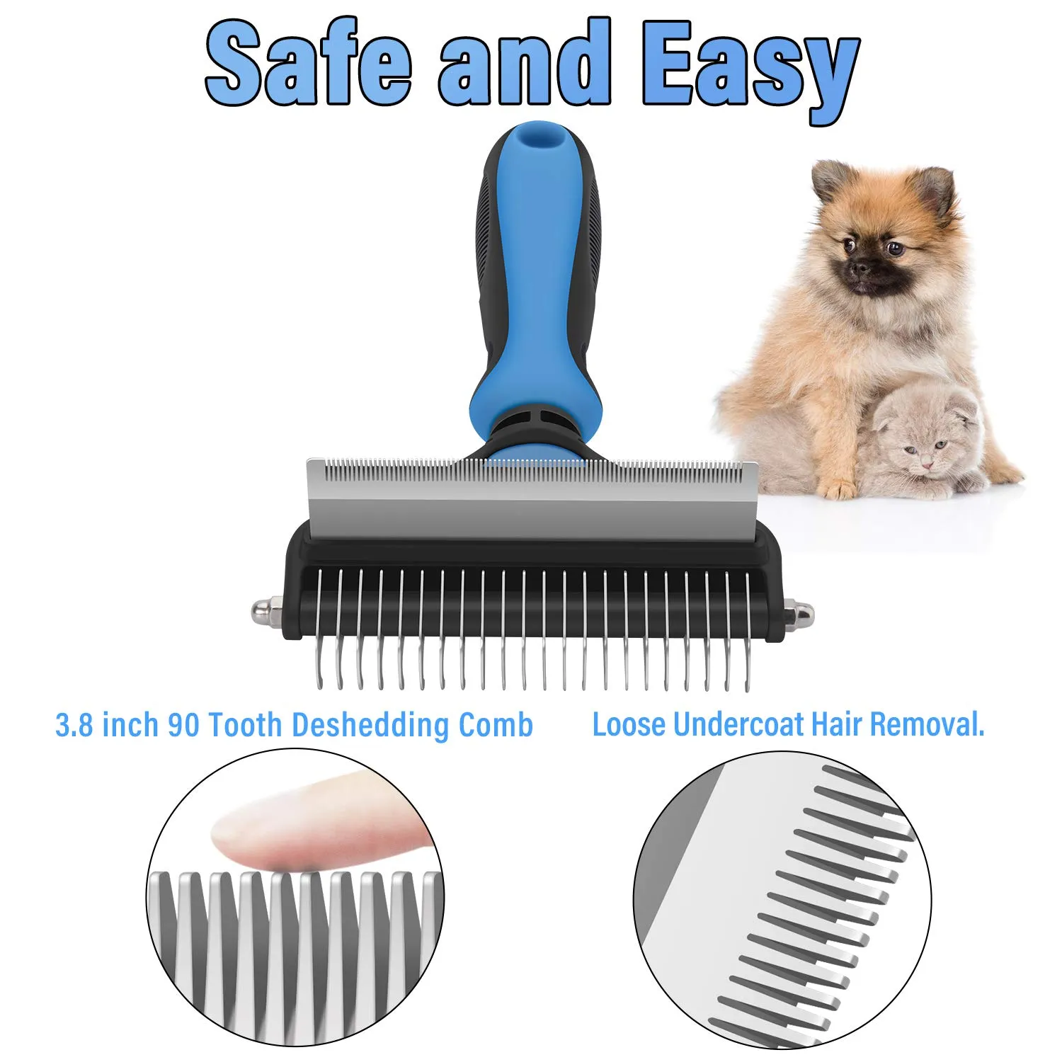 ⏰🔥LIMITED TIME 50% OFF! 🐾 Professional Deshedding Tool for Dogs & Cats – Gentle, Efficient & Fur-Free Home ✨💖 - Image 11