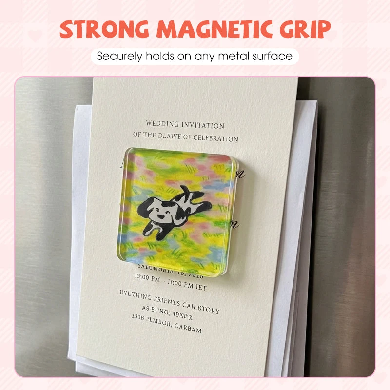 Clear Acrylic DIY Fridge Magnet Kit - Image 5