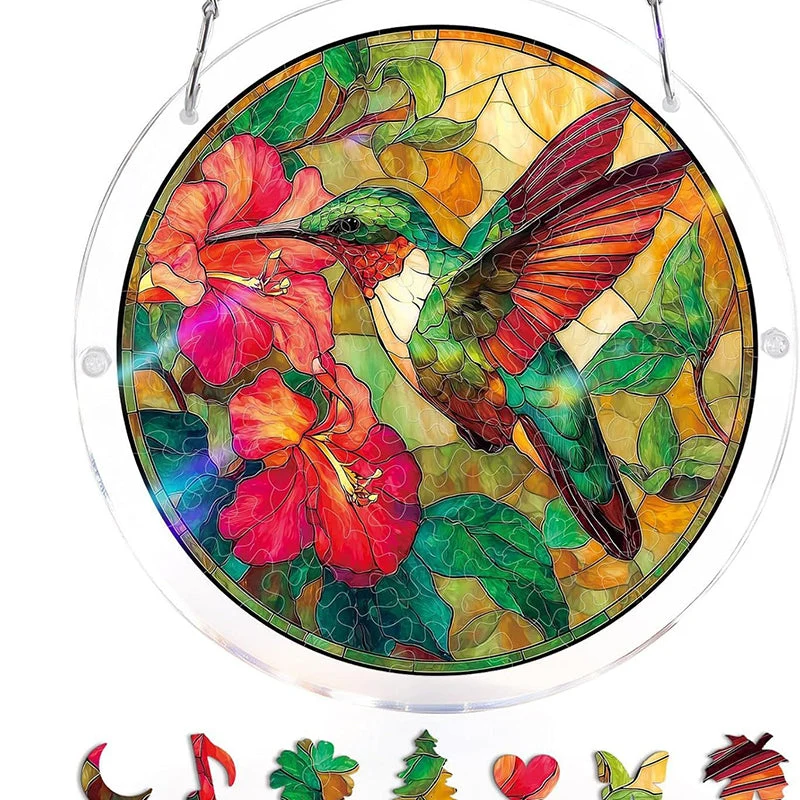 Acrylic Sunset & Sea Jigsaw Puzzle Window Hanging - Image 3