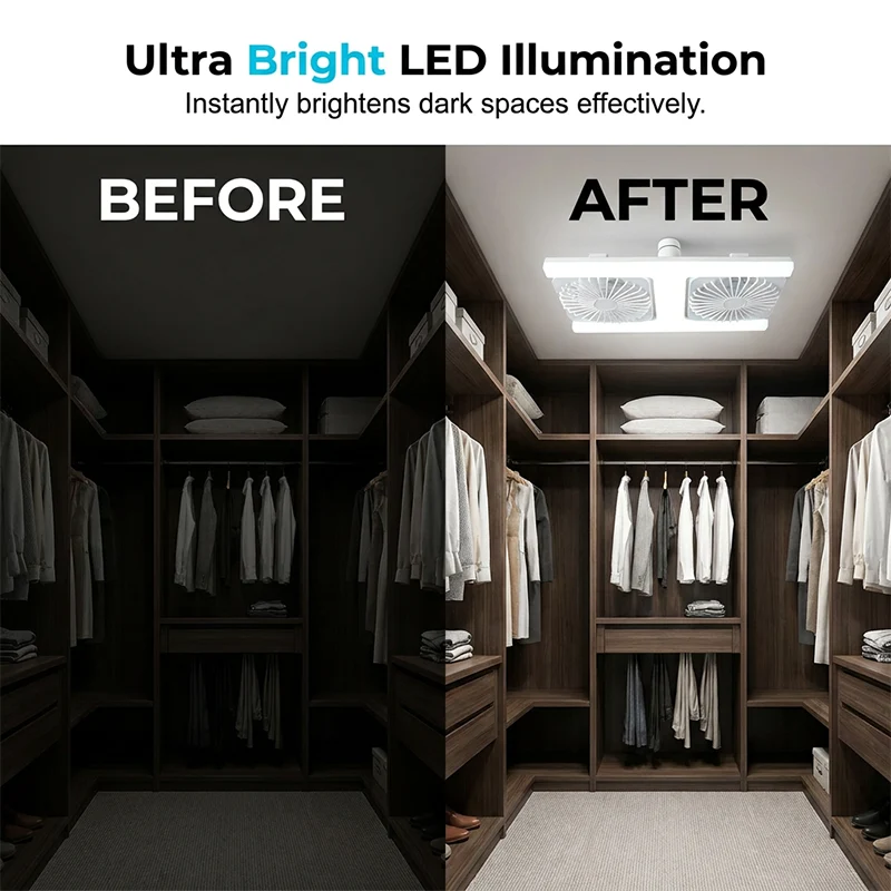 š¢š¢50% OFF !!!ā°Modern 2-in-1 LED Ceiling Fan Light - Image 2