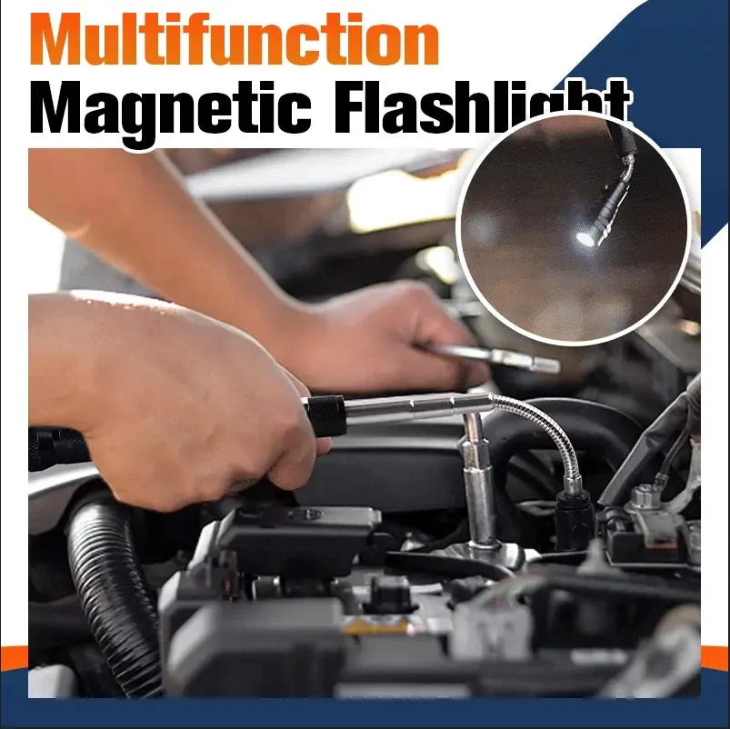 🔥Multifunctional Magnetic Telescopic Flashlight🎁