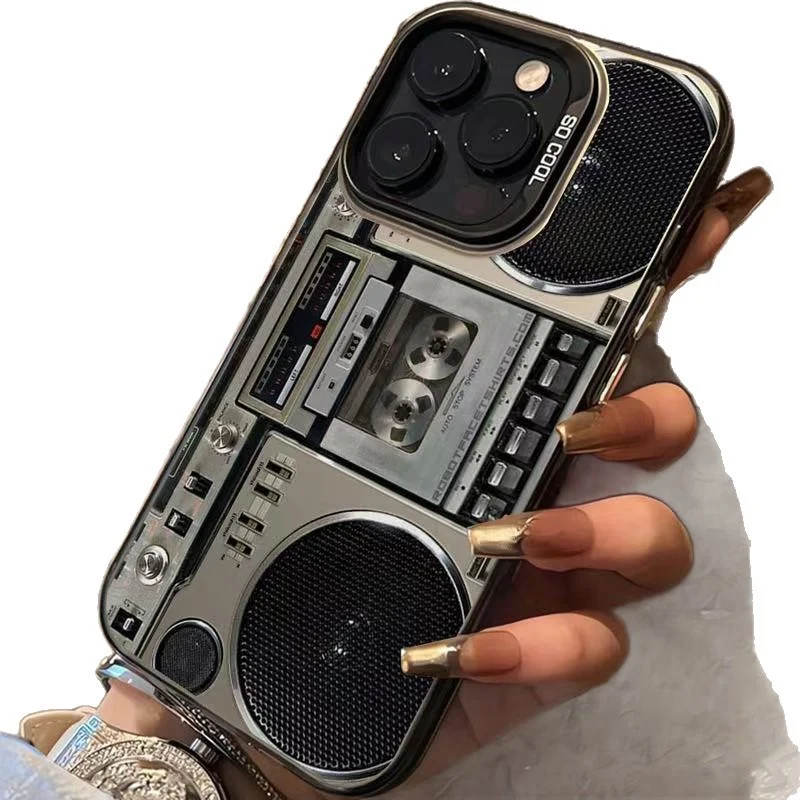 Retro Boombox Cassette Player Phone Case - Image 5
