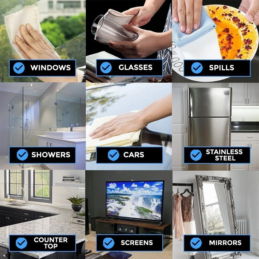 🔥LAST DAY 50% OFF🏆Streak-Free Miracle Cleaning Cloths - Reusable - Image 4