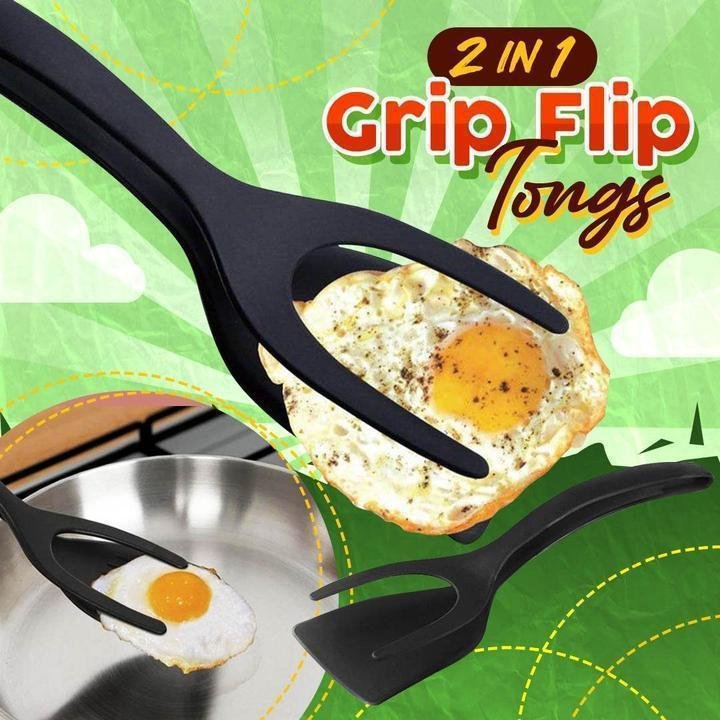 🍳 50% OFF NOW!🥩 2-in-1 Spatula Clip – Heat-Resistant Silicone & Non-Slip Handle – Kitchen Cooking Essential 🔥