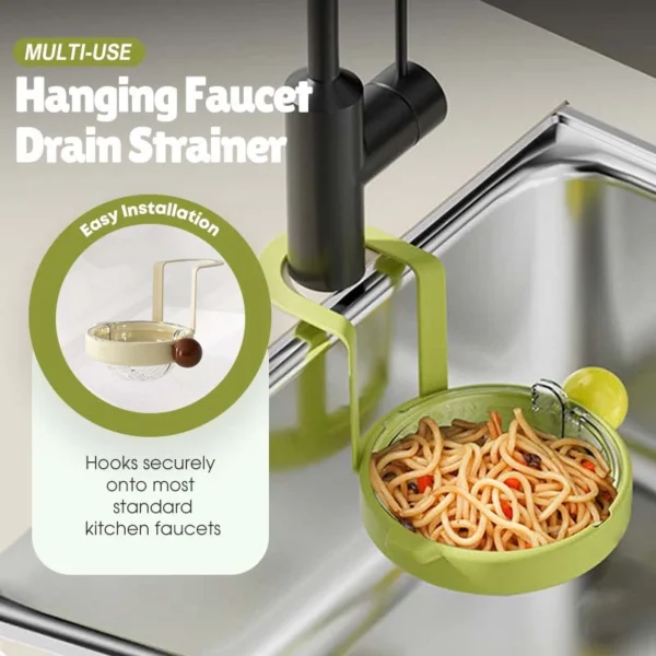 Multi-Use Hanging Faucet Drain Strainer