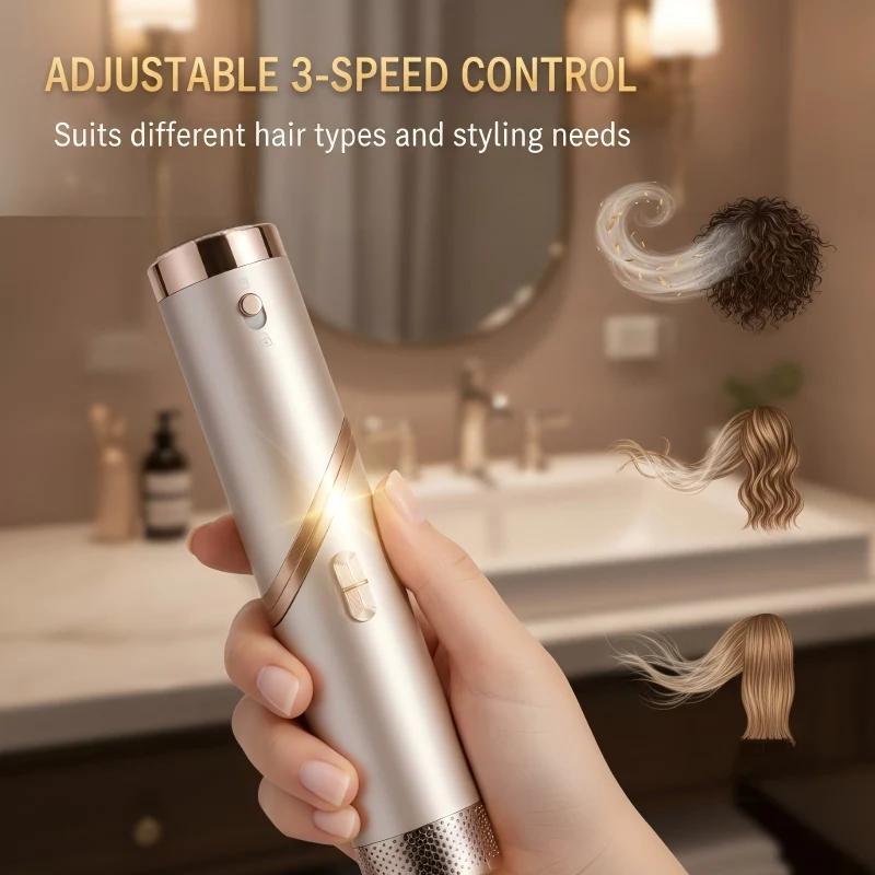 5-in-1 Foldable Hot Air Styler + Cleaning Cloth - Image 15