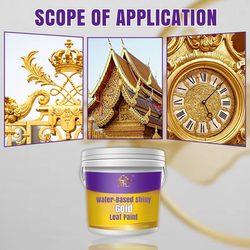 Water-Based Shiny Gold Leaf Paint - Image 8