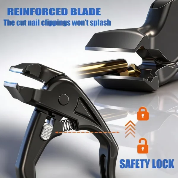 Stainless Steel Curved Nail Clipper – Ergonomic & Easy for Seniors