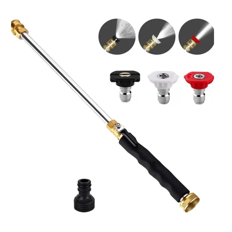💦 LIMITED OFFER: 50% OFF! 🚿 High-pressure water gun – 3 interchangeable nozzles, durable aluminium alloy & powerful ✨ - Image 2