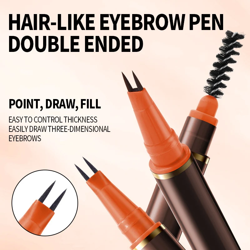Dual-Ended 2-Fork Liquid Eyebrow Pen - Image 2