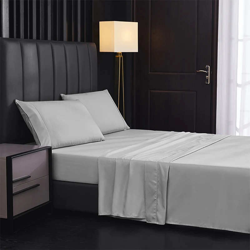 Breathable Solid Color Cooling Bed Sheet Set - Image 4
