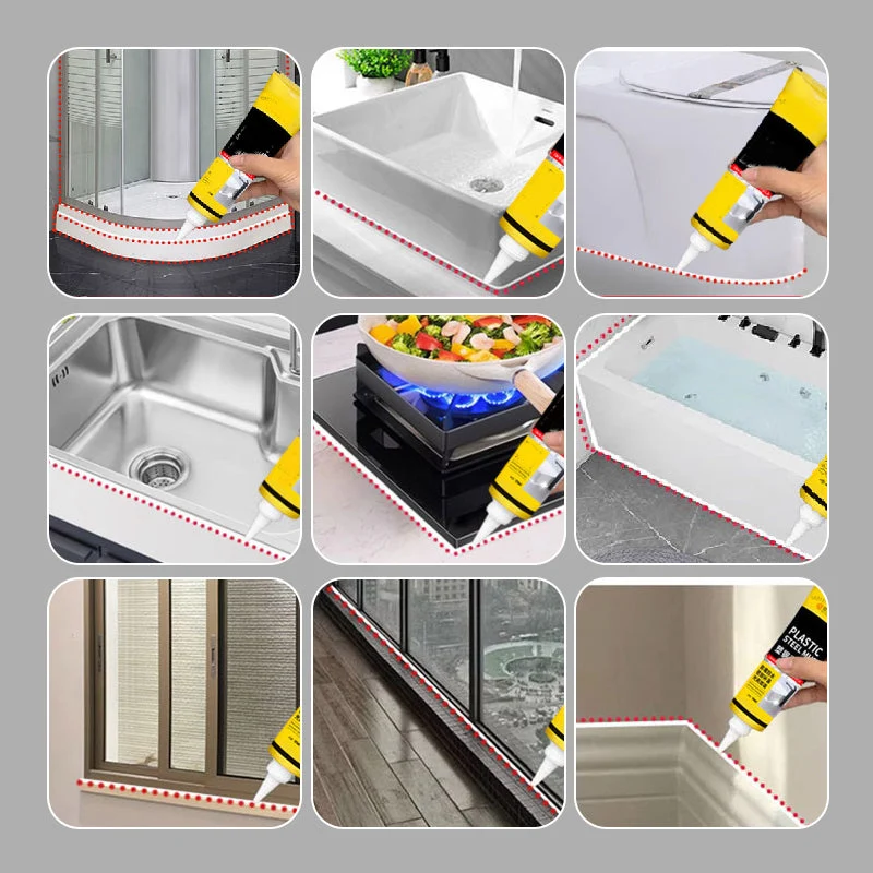 ✨Buy 2 Get 1 Free✨Multifunctional Waterproof White Caulk with Scraper🛠️🧱 - Image 8