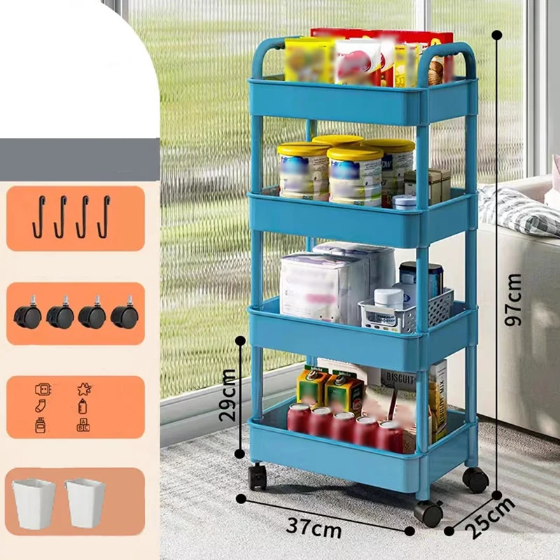 Mobile Kitchen Storage Organizer Rack - Image 3