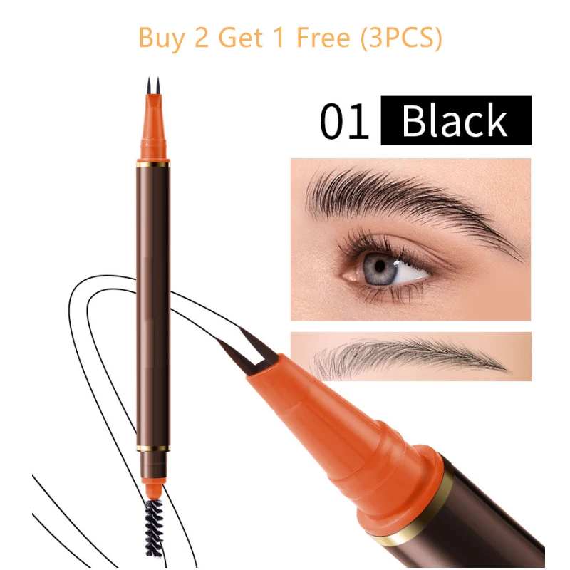 Dual-Ended 2-Fork Liquid Eyebrow Pen - Image 14
