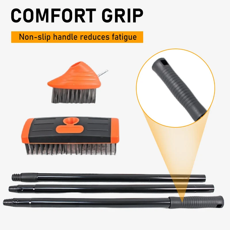 🌿 50% OFF! 🧹 3-in-1 Wire Brush Set for Weeding – Sturdy Metal Bristles, Ergonomic Handles & Perfect for Grout, Patios & Sidewalks 🏡 - Image 6