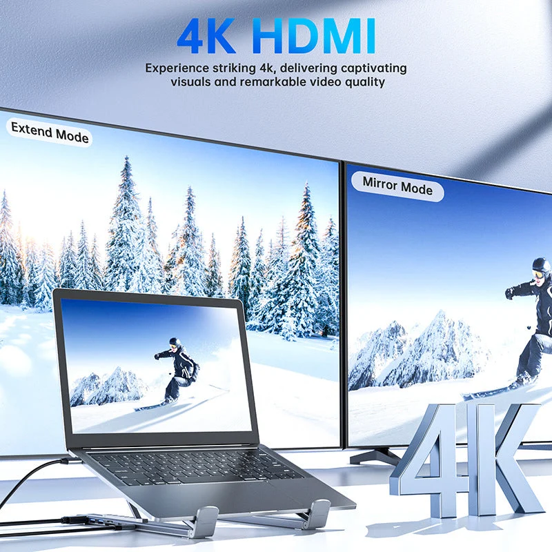 🏆50% OFF🏆 USB-C Docking Station Laptop Stand with 4K HDMI⚡ - Image 5