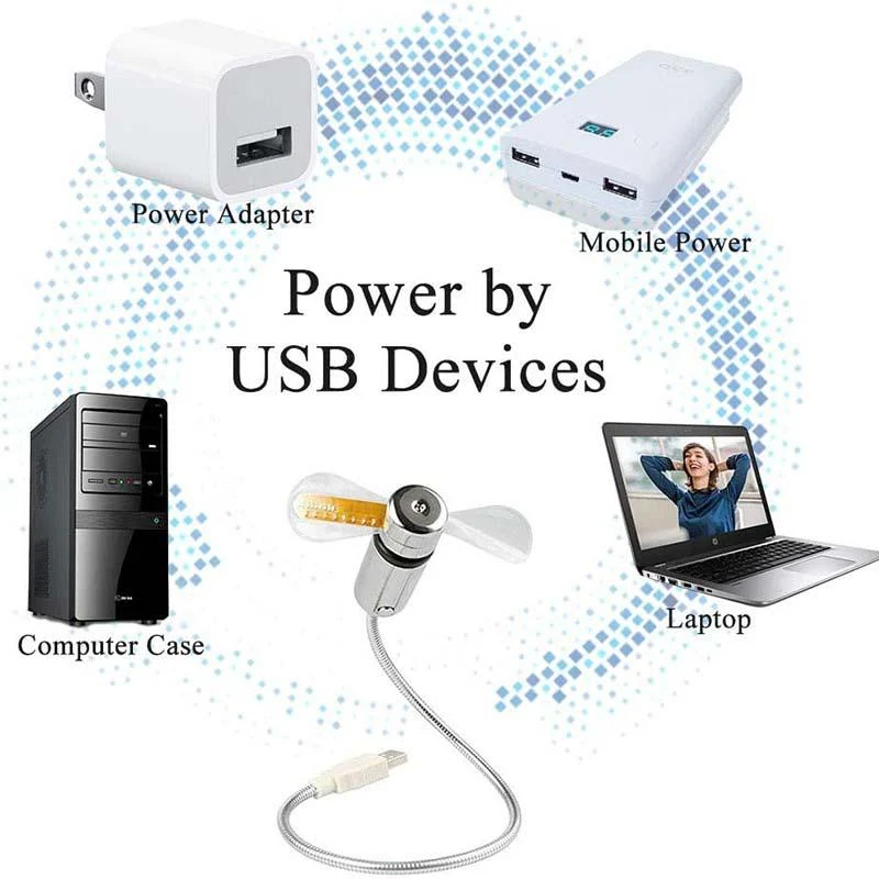 š„2026 Hot Sale 50% OFFš„USB Fan with LED Clock Lighting - Image 6