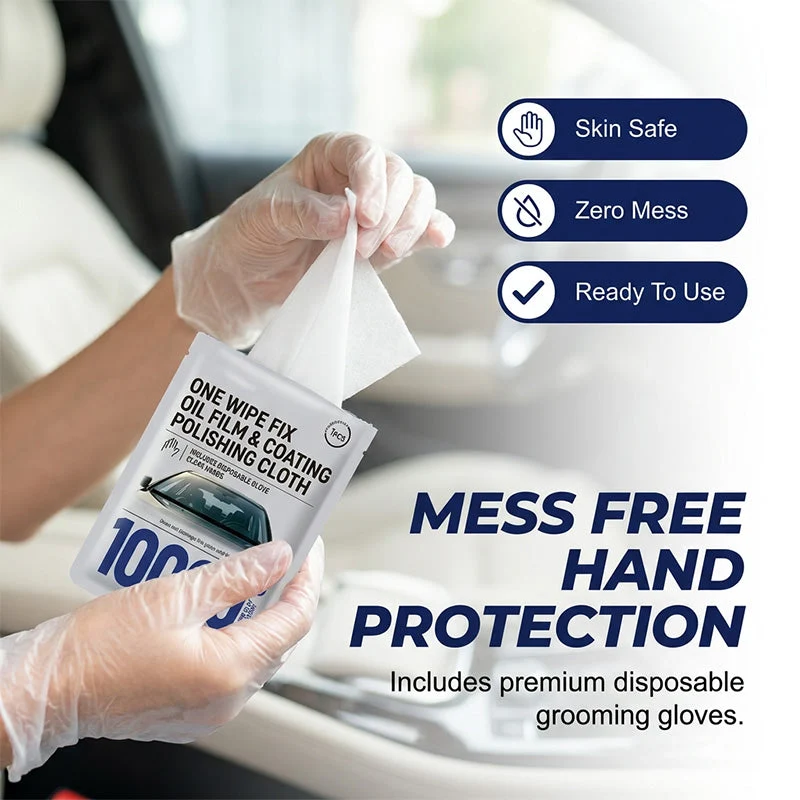 ππ§ Windshield oil removal wipes β eliminate glare, restore clarity, safe & mess-free! - Image 4