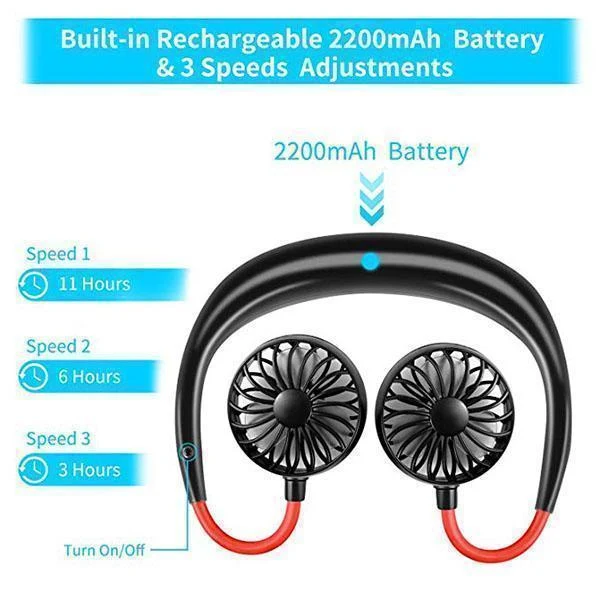 ✨ Summer Sale-49.99% OFF✨ Portable Hanging Neck Fan - Image 6