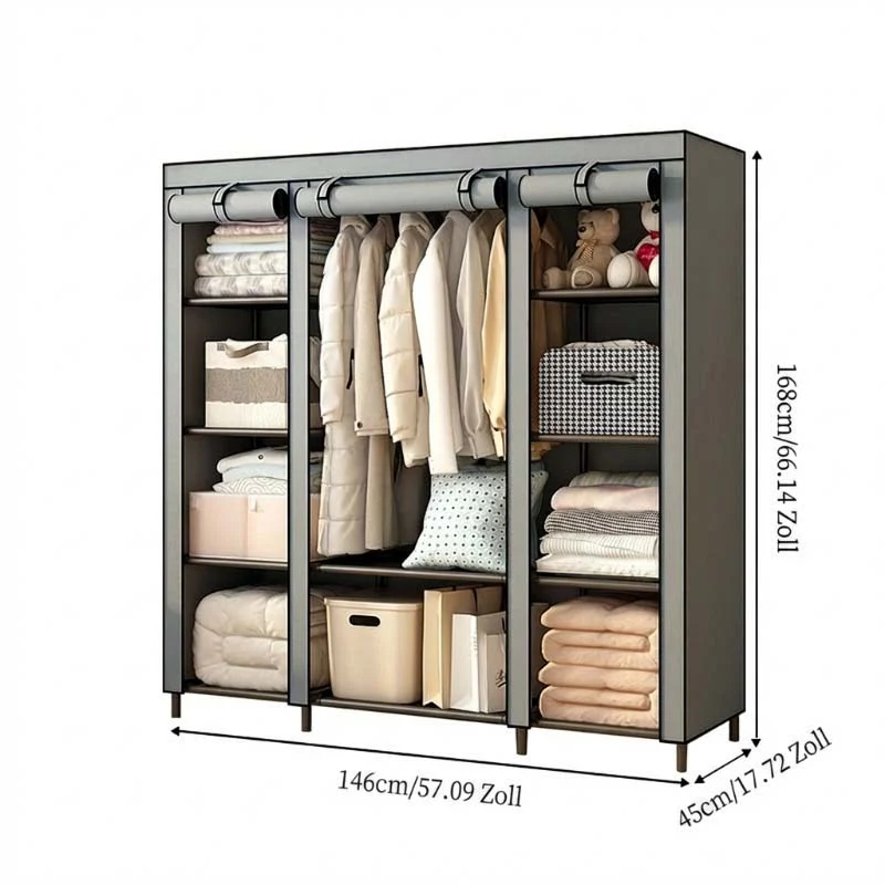 🔥Last Day Sale 49%🔥Easy-to-assemble wardrobe made of non-woven fabric - Image 8
