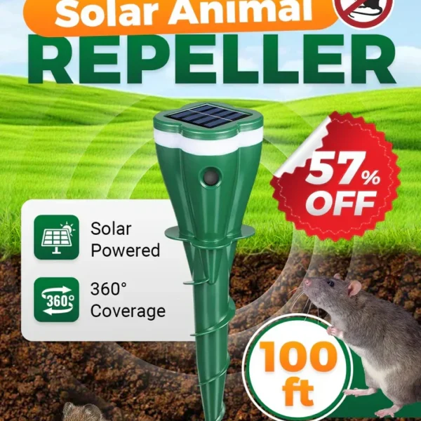 Hot Sale 50% OFF☘️Solar Powered Waterproof Animal Repellent