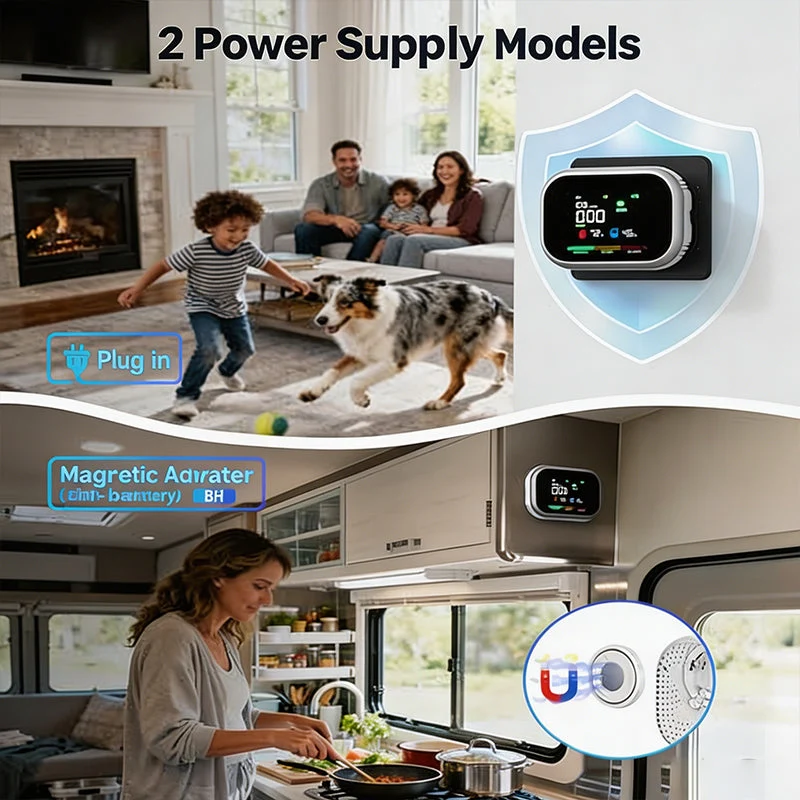 Portable Multi-Gas Alarm with LCD Display & Battery Backup - Image 4