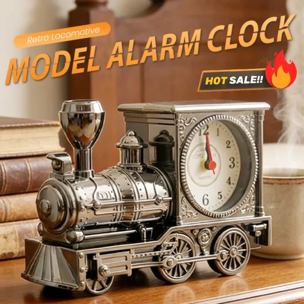 📢📢49% OFF !! ⏰Retro Locomotive Model Alarm Clock