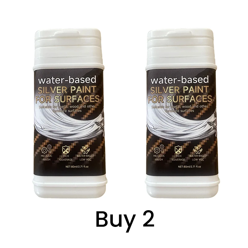 Water-Based Silver Paint for Metal & Wood - Image 14