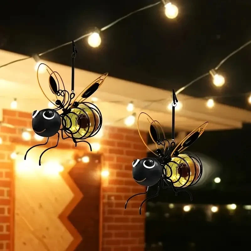 🐝 50% OFF NOW! ☀️ Outdoor Hanging Solar Bee Light – Charming garden decor, auto-on at dusk – Perfect gift for plant lovers, moms or anyone who smiles ❤️🌿✨ - Image 8