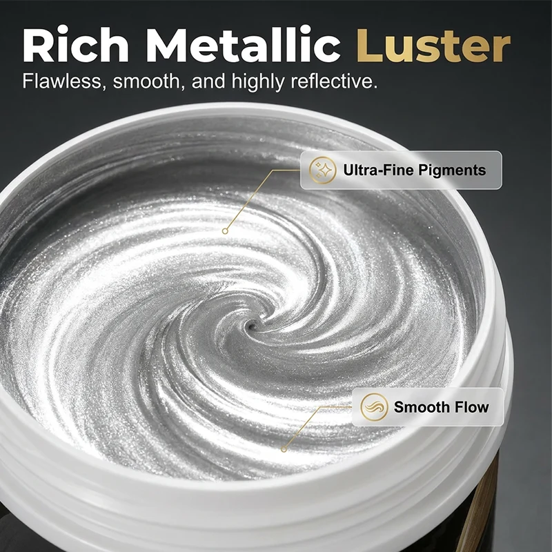 Water-Based Silver Paint for Metal & Wood - Image 8