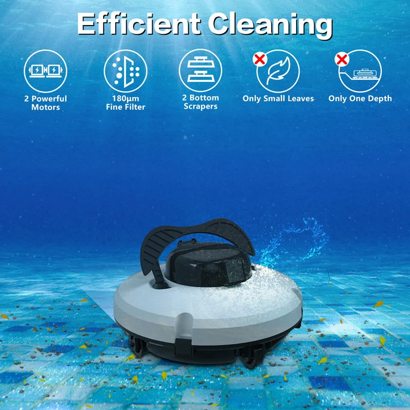⏰🔥50% OFF! 🤖 Pool Cleaning Robot – Cordless, Powerful, Smart & Effortless Cleaning 🌊✨