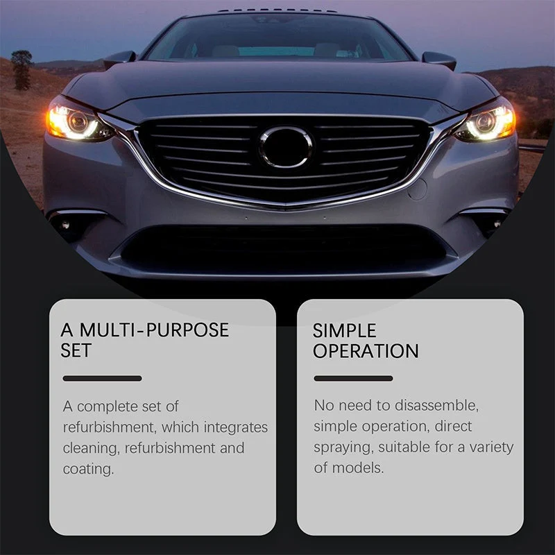 🚘 Automotive Headlamp Restoration Fluid, blurring enhanced crystalline coating refurbisher - Image 3