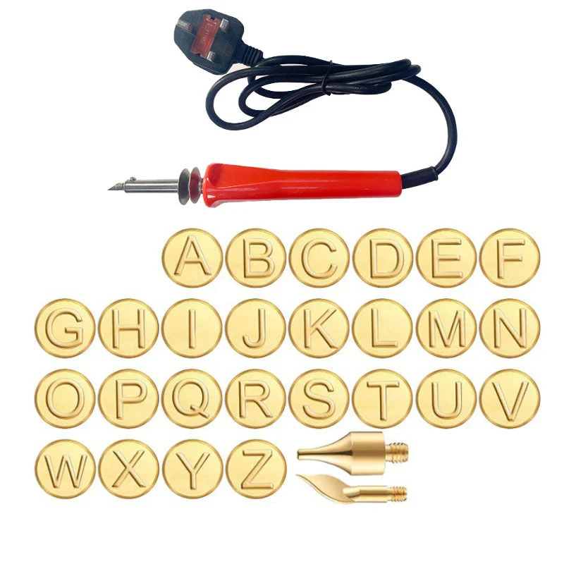 🔥Last Day Sale 49%🔥26 Letters Copper Mold —DIY Wood Burning/Carving Set - Image 10