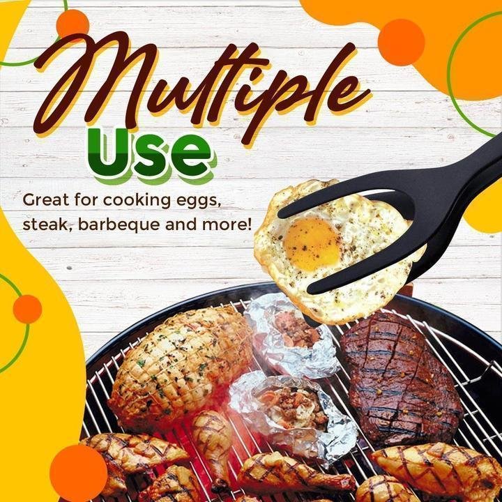🍳 50% OFF NOW!🥩 2-in-1 Spatula Clip – Heat-Resistant Silicone & Non-Slip Handle – Kitchen Cooking Essential 🔥 - Image 5