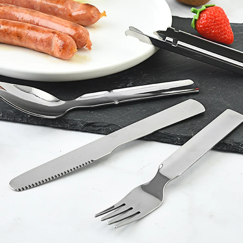 4-in-1 Stainless Steel Portable Cutlery Set - Image 3