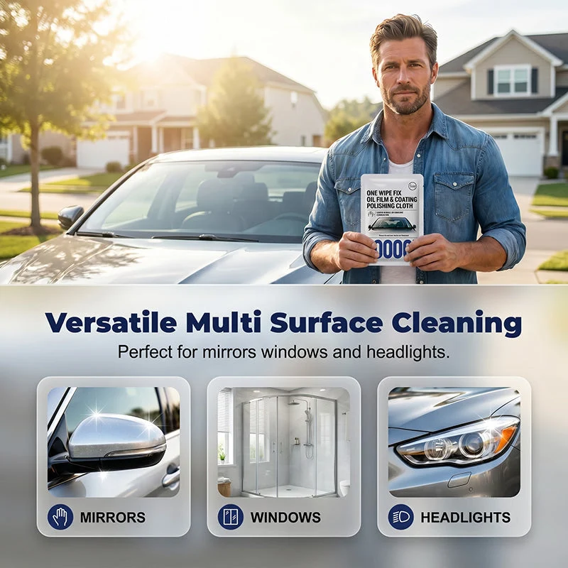 ππ§ Windshield oil removal wipes β eliminate glare, restore clarity, safe & mess-free! - Image 5