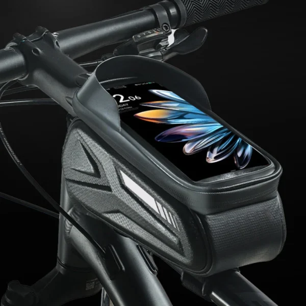 Phone Front Waterproof Bicycle Frame Bag