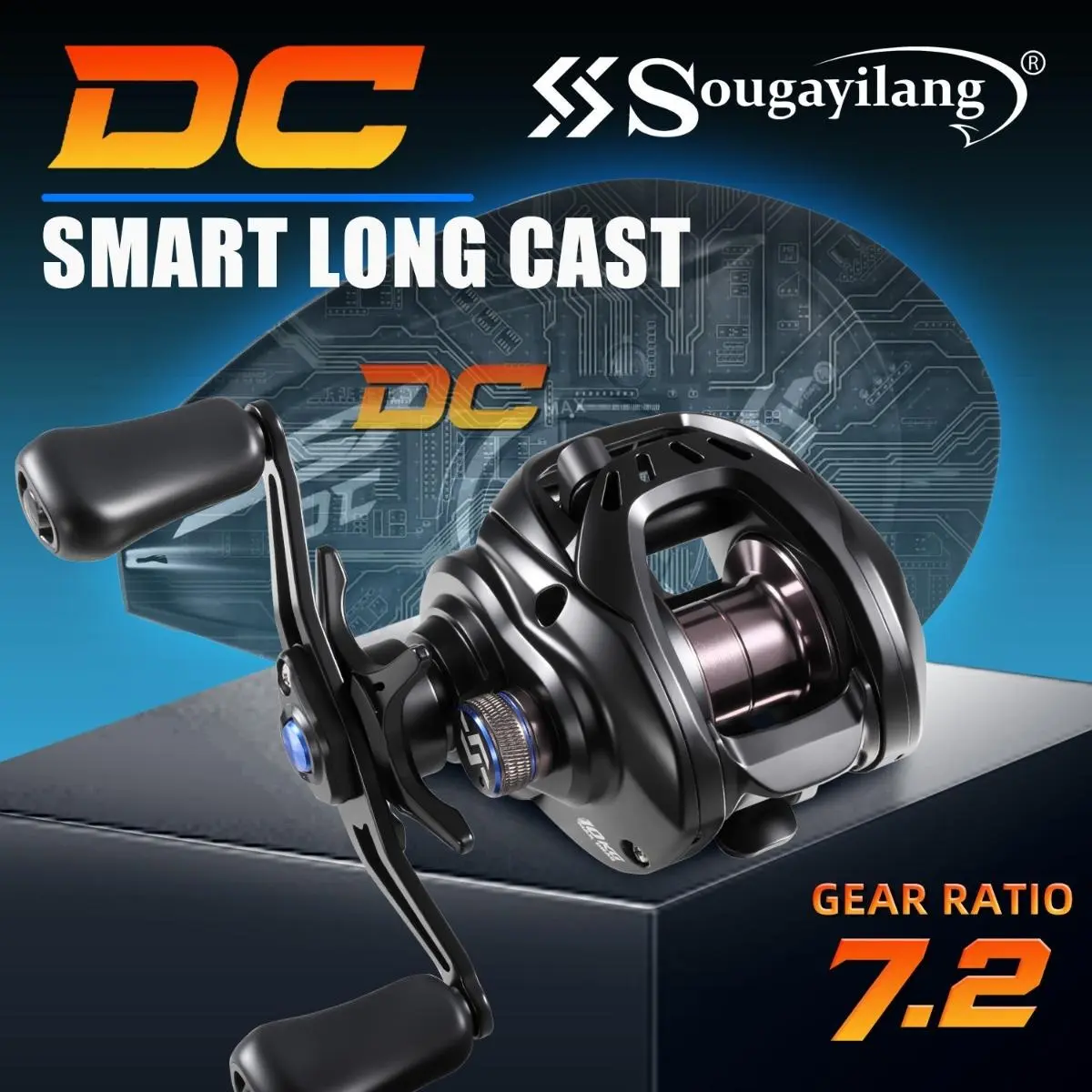 🌞Kick Off Spring With 50% Off!🎣DC Baitcasting Reel - Digital Brake System (Say Goodbye to Backlash!) - 7.2:1 High Speed - For Predatory Fishing in Freshwater & Saltwater - Image 8