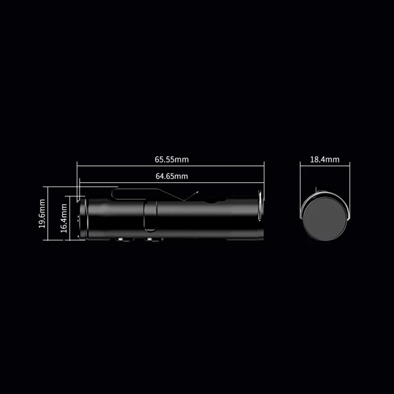 🔋✨ Rechargeable Magnetic Mini Keychain Flashlight! Palm-sized ×500 lumens of strong light ✨ - Image 8