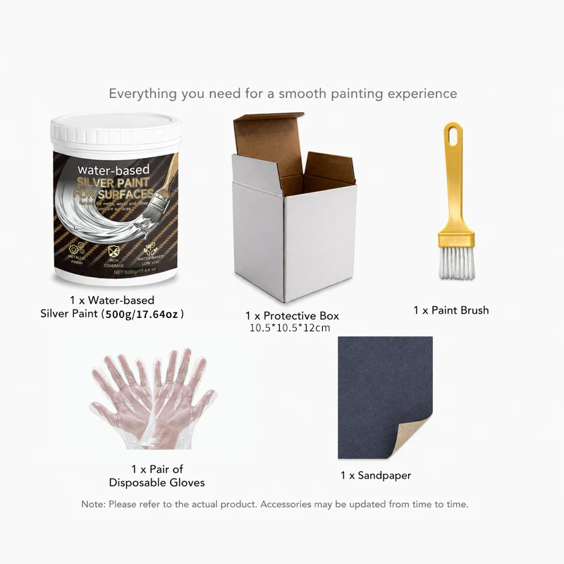 Water-Based Silver Paint for Metal & Wood - Image 19
