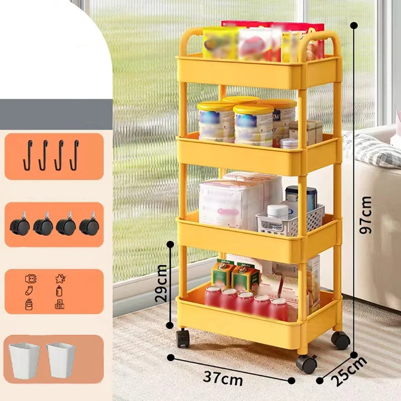Mobile Kitchen Storage Organizer Rack - Image 5
