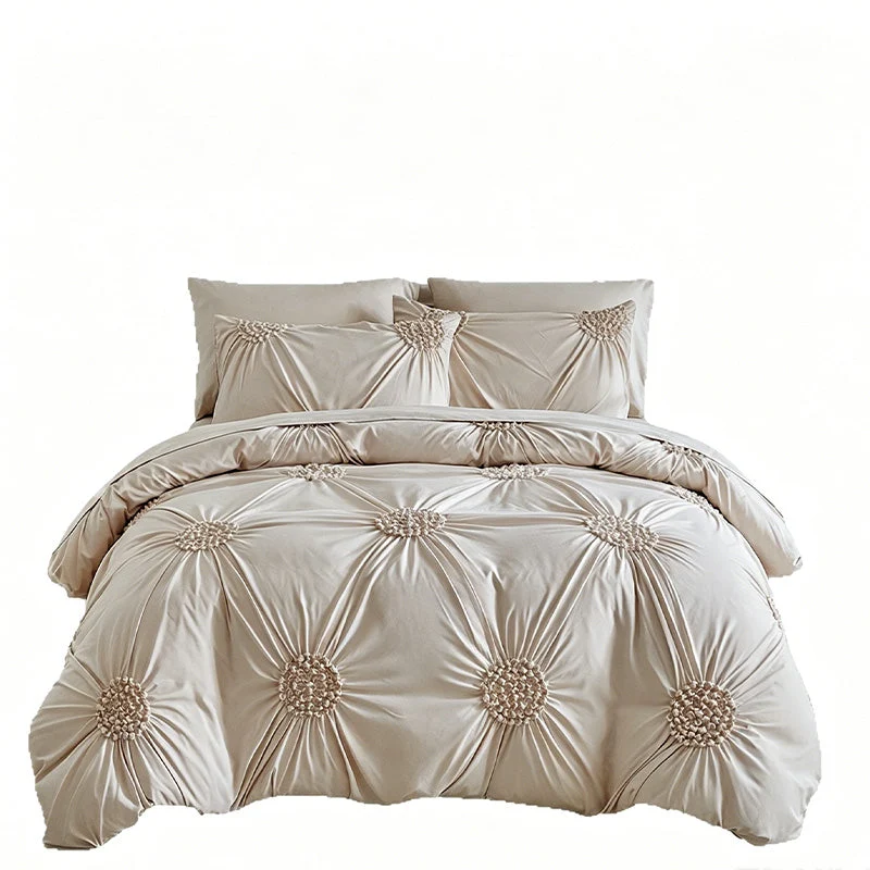📢📢40% OFF !! ⏰Elegant Pinch Pleat Duvet Cover Set - Image 12