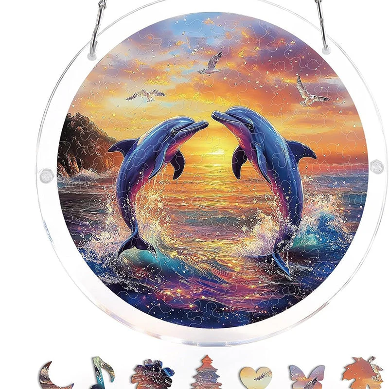 Acrylic Sunset & Sea Jigsaw Puzzle Window Hanging - Image 17
