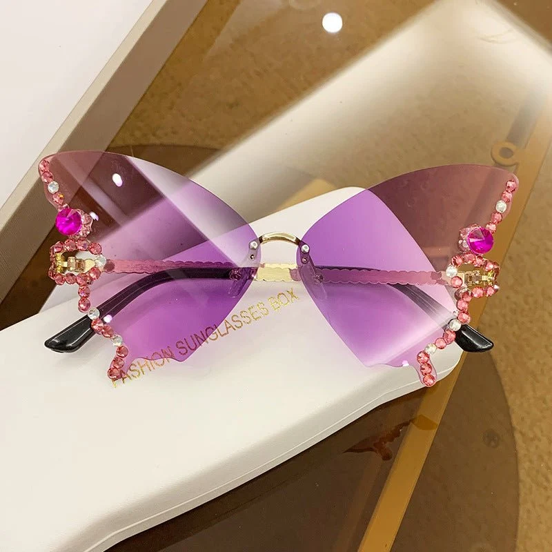 💥HOT SALE - 50% OFF🔥Diamond Butterfly Sunglasse - Image 4