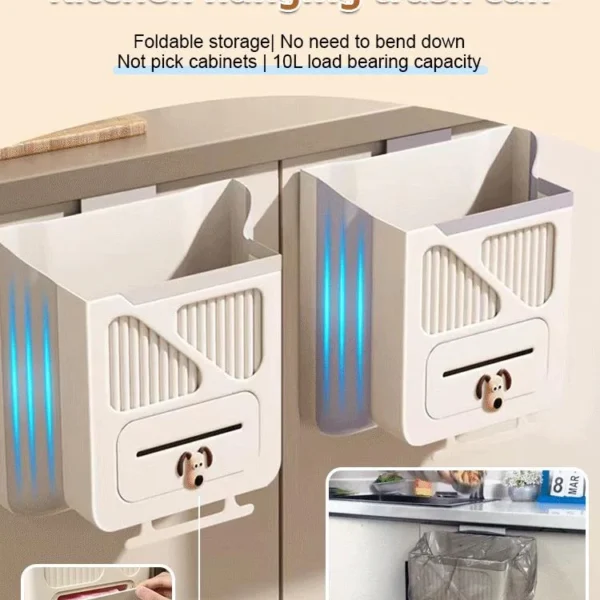 🔥While Supplies Last 50% OFF!🎉 Folding Hanging Kitchen Waste Trash Can🗑️
