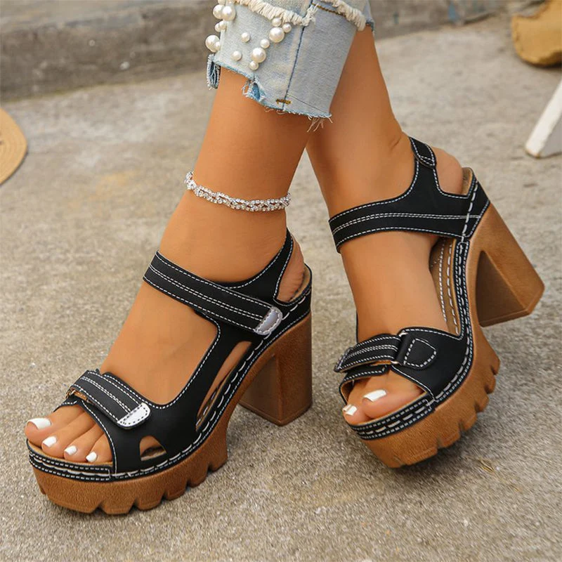 Women's Summer Platform One-Strap Sandals - Image 13