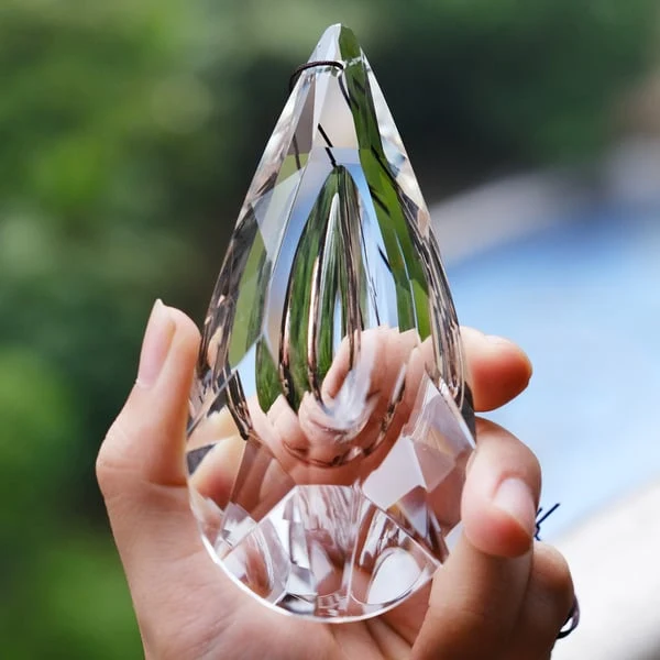 120 mm AB-colored hanging crystal prism suncatcher - Image 13