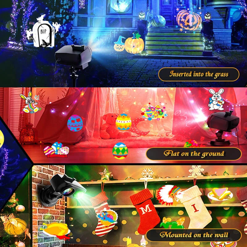 2-in-1 HD Remote Control Holiday Projector Lights - Image 6