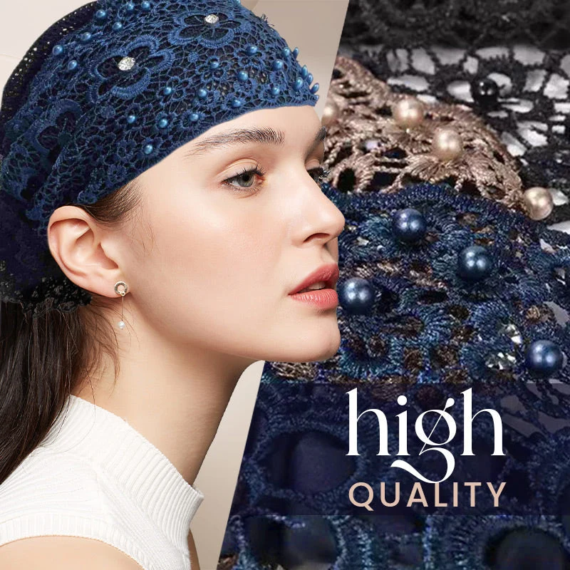 Ladies Floral Lace Headscarf - სურათი 10