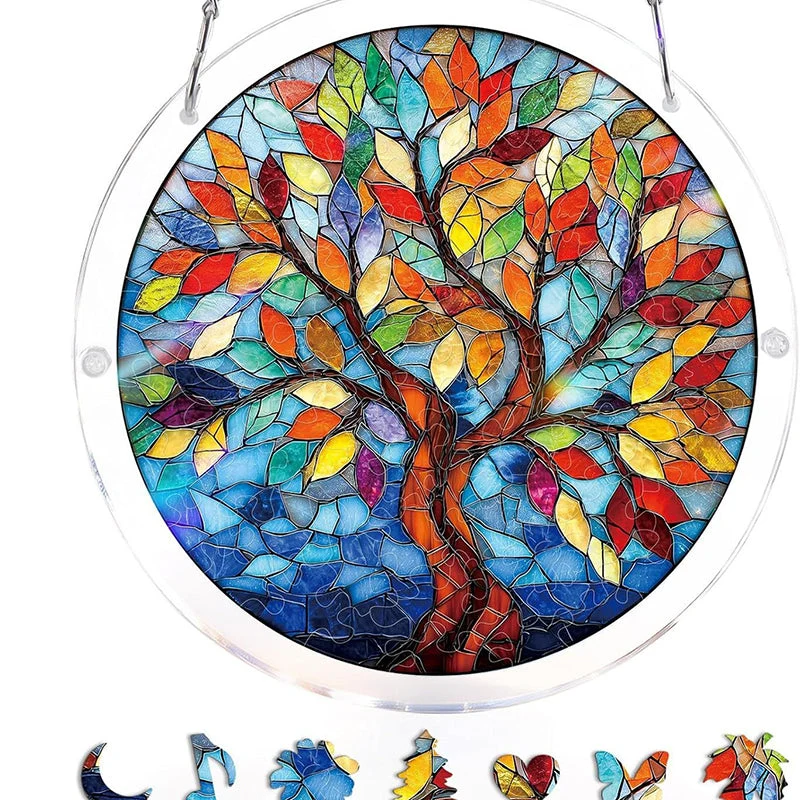 Acrylic Sunset & Sea Jigsaw Puzzle Window Hanging - Image 5